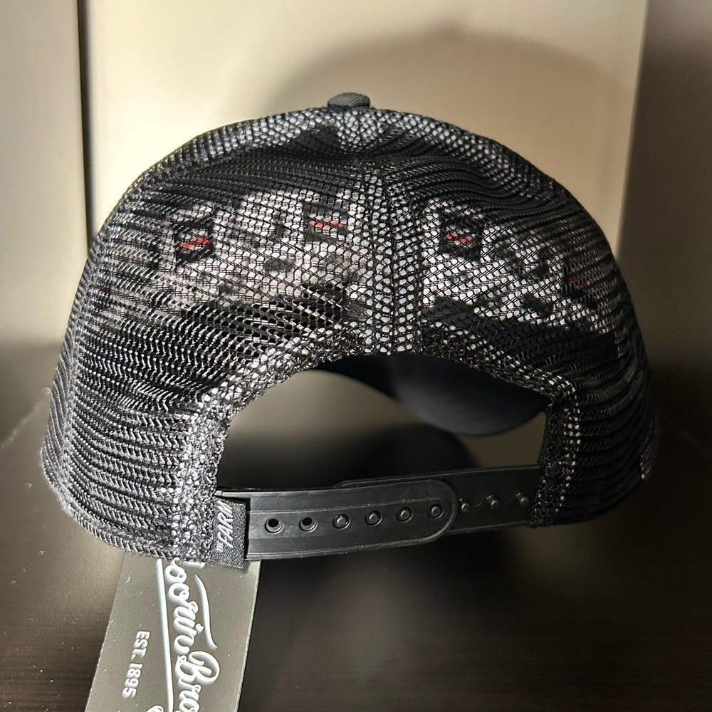 GOORIN BROS trucker hat leather Black Panther Patch Cap - Picture 4 of 4